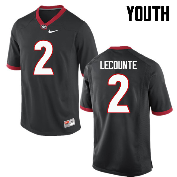 Youth Georgia Bulldogs #2 Richard LeCounte College Football Jerseys-Black